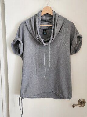 Icebreaker Cool Lite merino cowlneck wool drawstring top Medium Womens